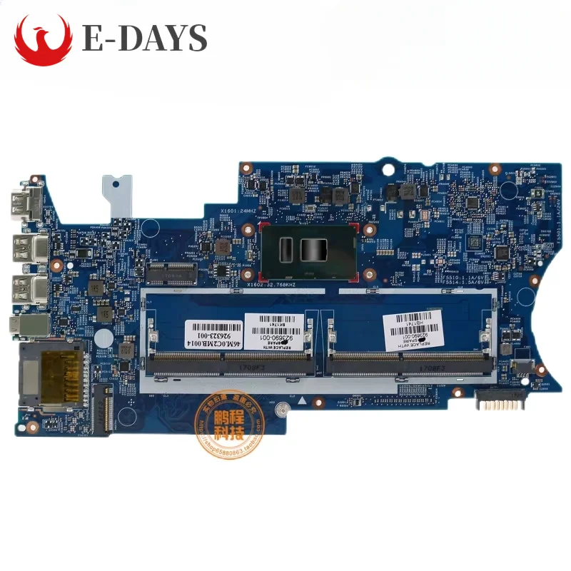 For HP Pavilion X360 14-BA Laptop Motherboard 16872-2 Notebook Mainboard with I3 I5 I7-7th Gen DDR3 UMA 100% Tested Ok