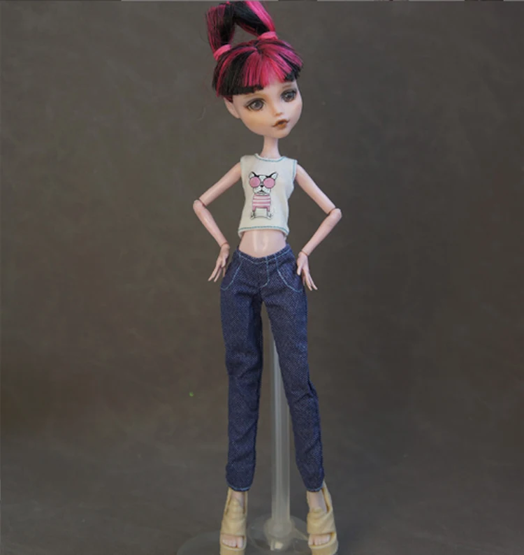 

Новое качественное кукольное платье для куклы Monster High, мягкая повседневная одежда, одежда ручной работы, комплект кукольной одежды, игрушки для девочек, игровой домик