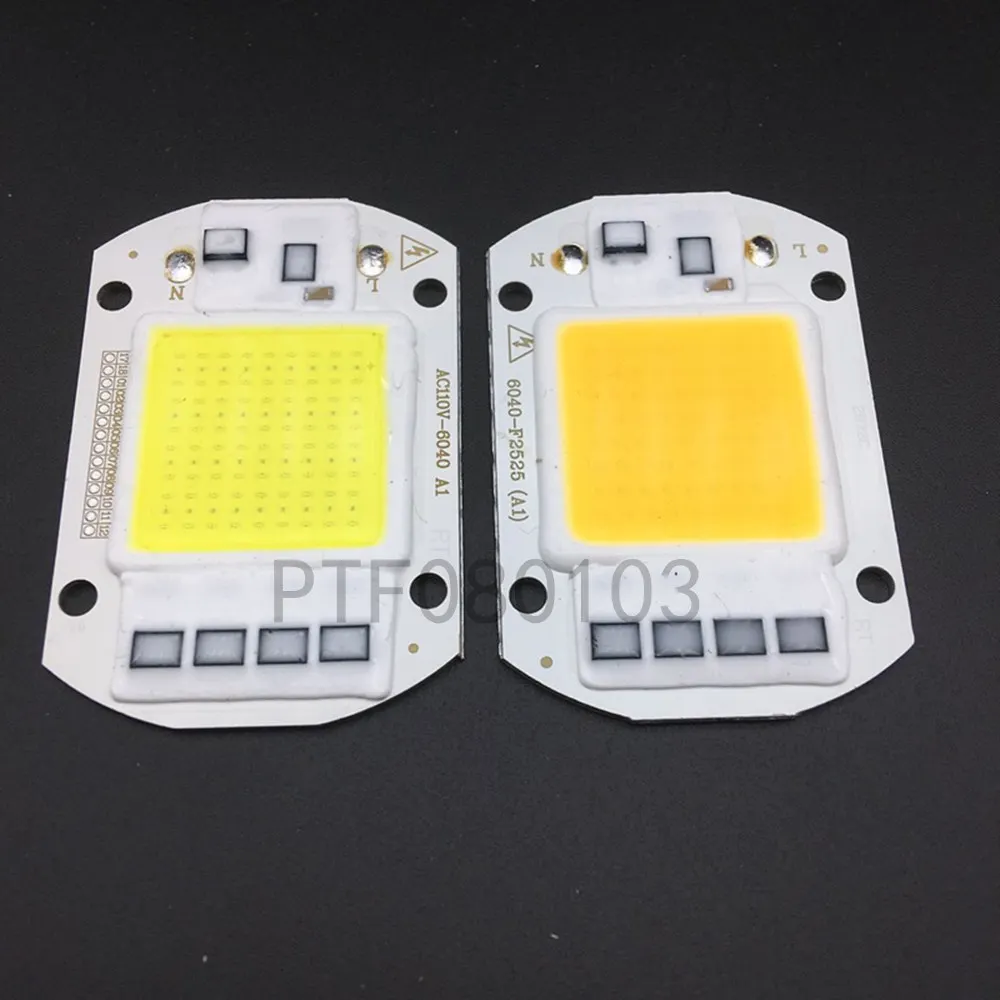 

10pcs LED COB Bulb Chip 50W Chip 110V 220V Input Smart IC Fit For DIY LED Flood Light Cold White Warm White Street Lamp