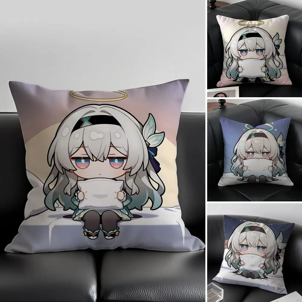 

Чехол для подушки F-Firefly H-Honkai Star Rail, противоклещевой, с невидимой молнией, из шелковистого плюша