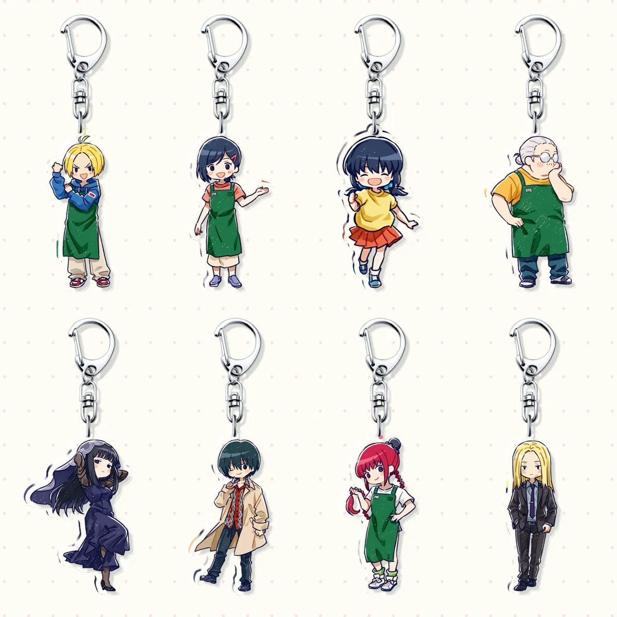 Anime Keychain Sakamoto Days Shin Asakura Taro Sakamoto Anime Goods Collection Accesorios Home Desk Decorate for Fans Key Chain