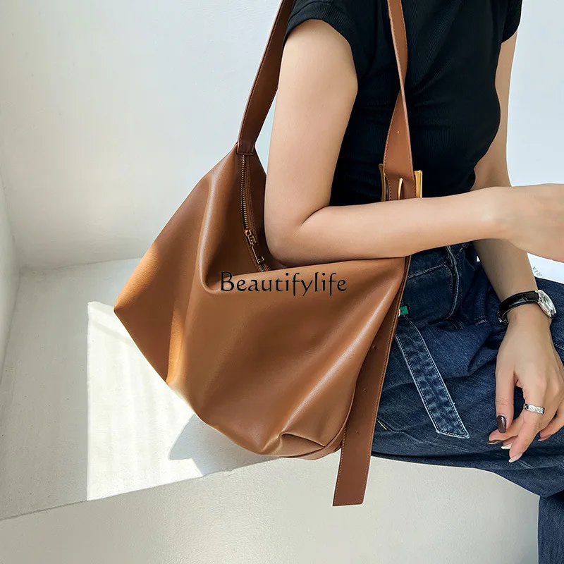 Genuine Leather Crossbody Bag, Large Capacity, Fashion Shoulder Bag