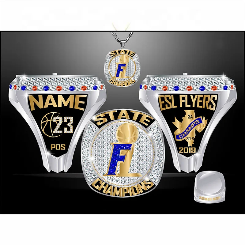 Affordable customized sports championship rings for rugby, basketball, baseball, and other championship rings, as well as champi