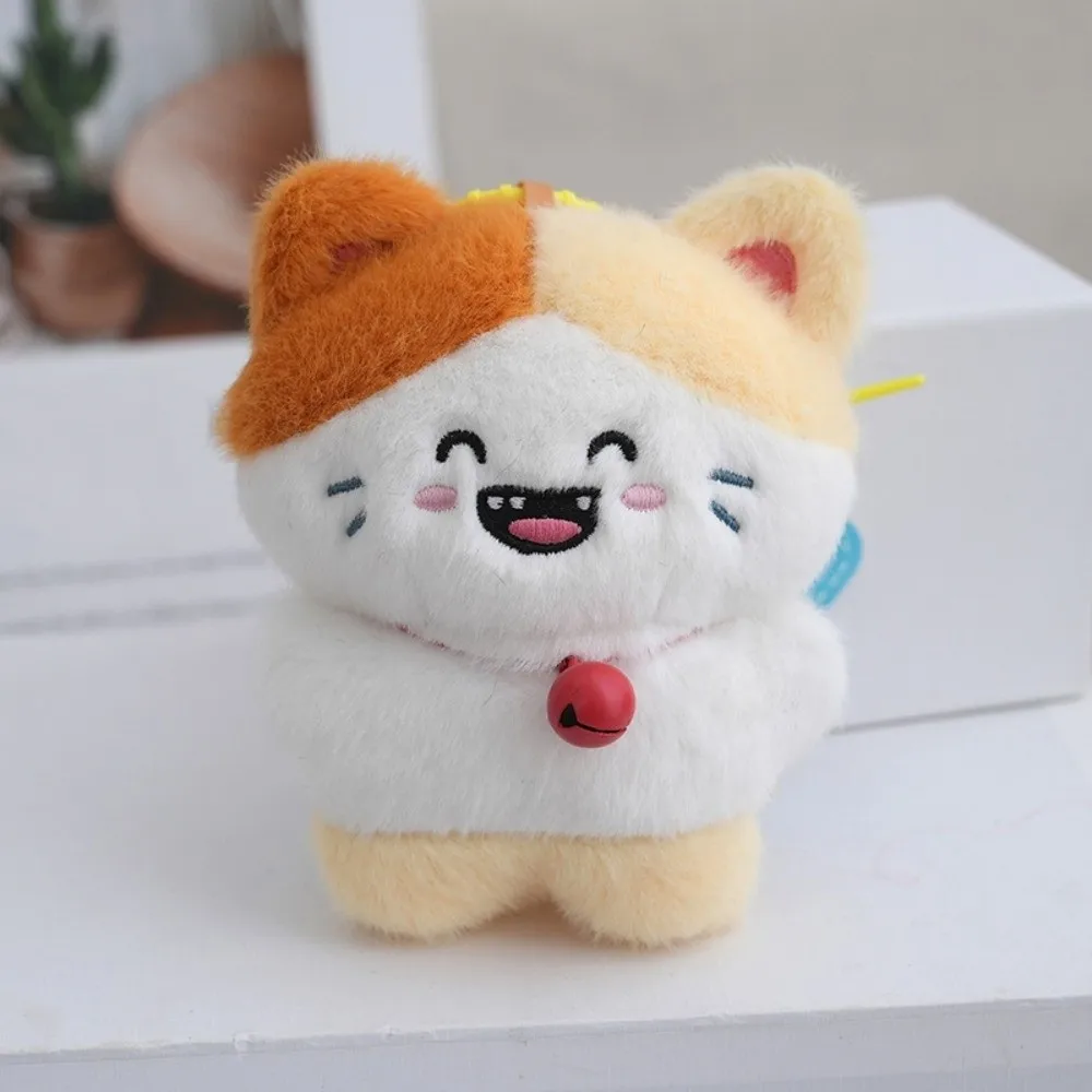 الإبداعية جرس القط ألعاب من نسيج مخملي المفاتيح الحيوانات Kawaii القط دمية قلادة لينة الراحة القط أفخم قلادة هدايا الاطفال