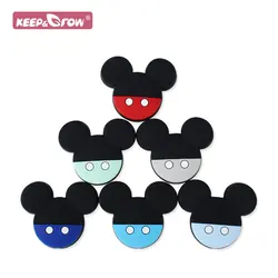 5pcs Baby Beads Silicone Food Grade Mini Pearl DIY Infant Pacifier Teether Chain Mouse Shape Baby Teething Oral Care Chew Bead