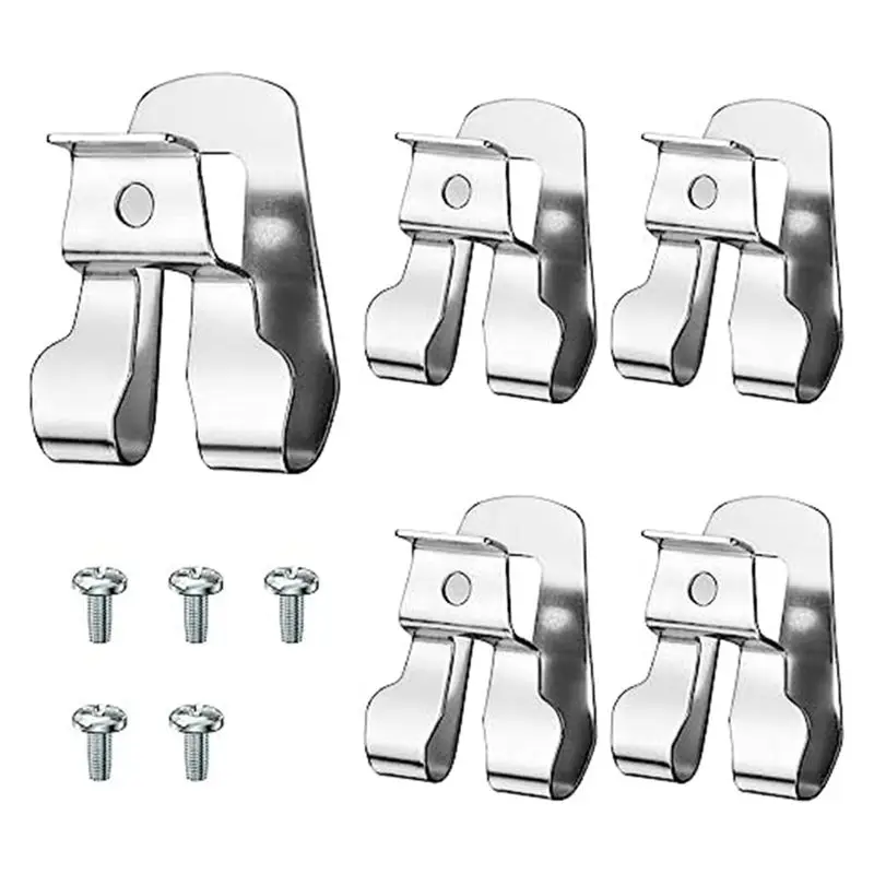 

A88E-5Pcs Drill Clip Belt Clip For Tool Belt 633586002 636181001 Replacement Part With Screws