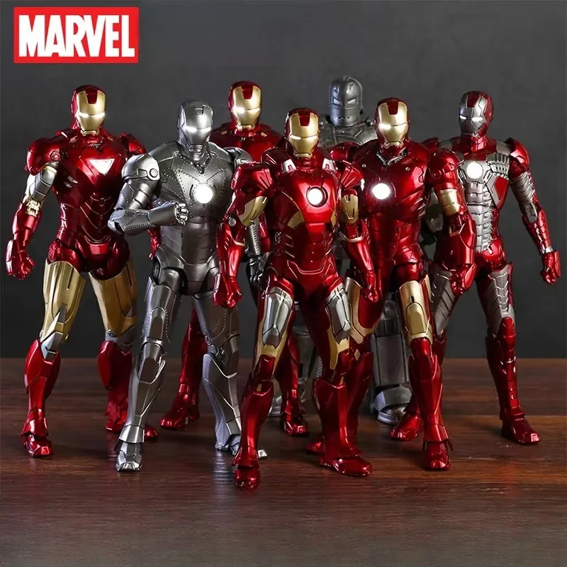 2025 Original Iron Man Mk35 Red Snapper Action Figure Iron Man Mk41 Mk47 Tank Mk24 Mk22 1/10 Scale Iron Man Collections Gifts