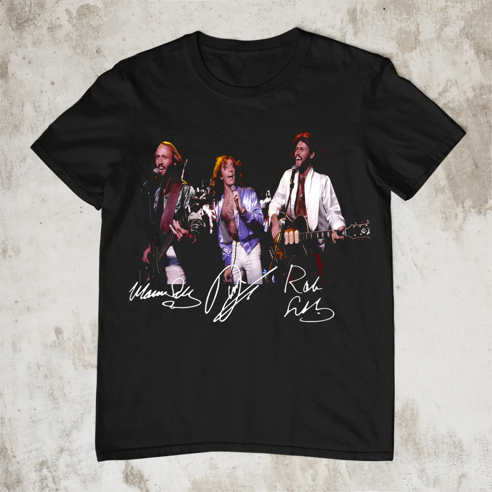 Bee Gees Band Signature short sleeve T shirt All Size