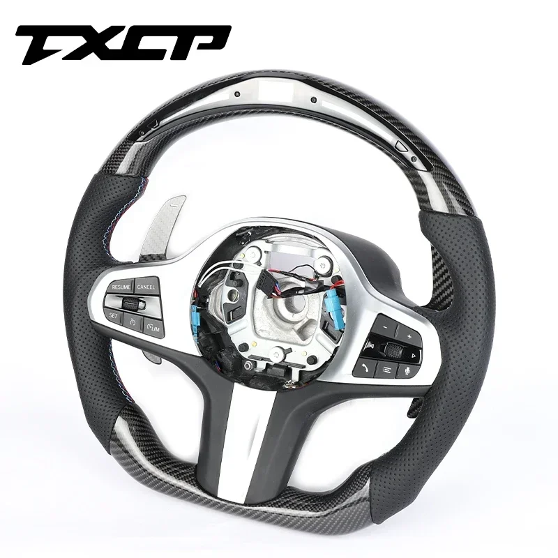 For BMWs  G20 G28 G30 G38 G32 G11 G12 G01 G02 G05 G06 G07 M3 M5 M8 M4 Customized  Carbon Fiber Steering Wheel