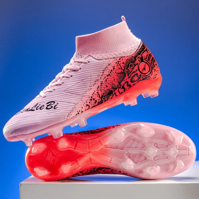 الرجال أحذية كرة القدم للجنسين المرابط أحذية رياضية خفيفة النساء مباراة أحذية كرة القدم الأصلي رائجة البيع TF/FG المهنية عالية الجودة