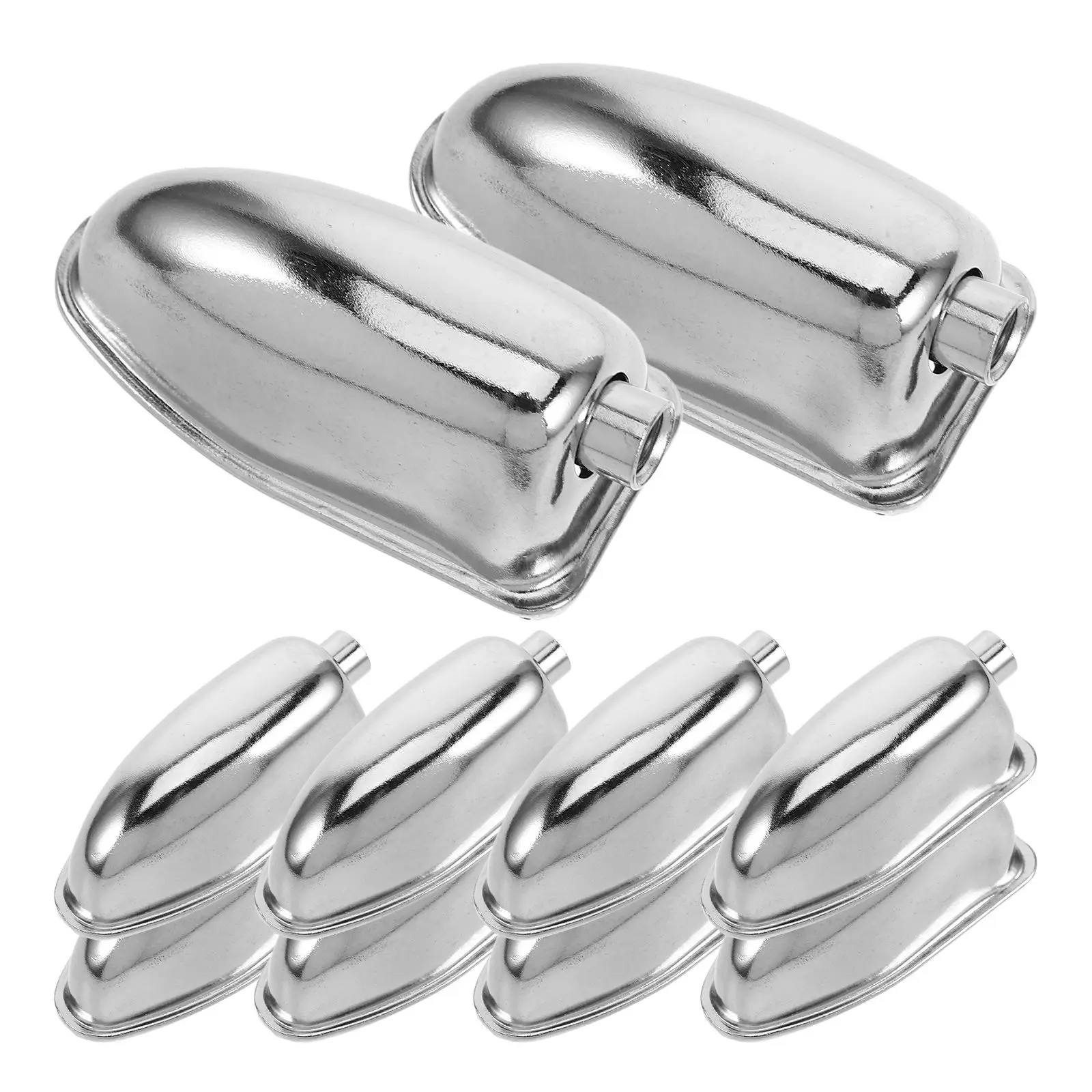 

10 Pcs Drum Ear Accessories Electic Kit Set Double End Lugs for Bass Electric Kits Iron Locks