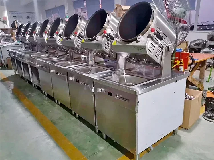 Automatisch koken van voedsel in hotels of restaurants Gas Fried Rice machine