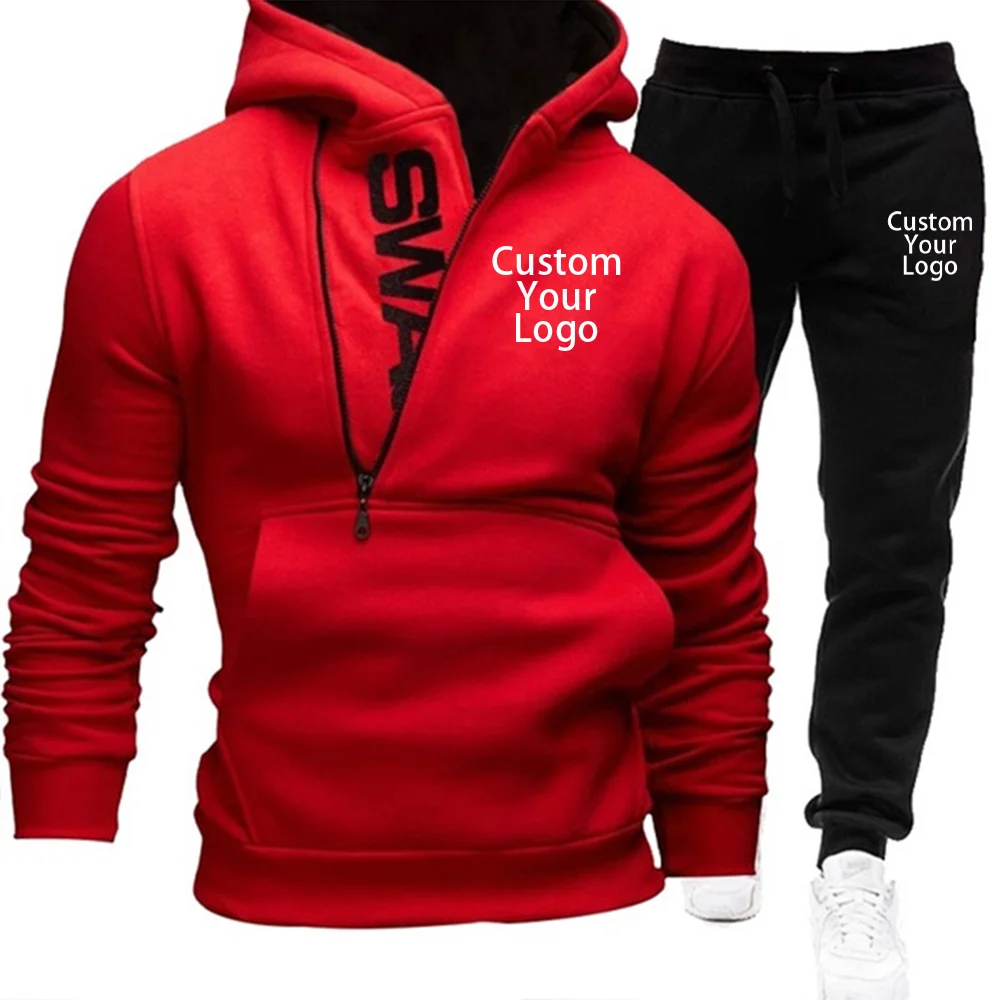 Custom Logo Alphabet Sweatshirt Set Sportswear for Men Clothing Men's Tracksuit Man Set of Two Pieces for Men Pants Sets Pant