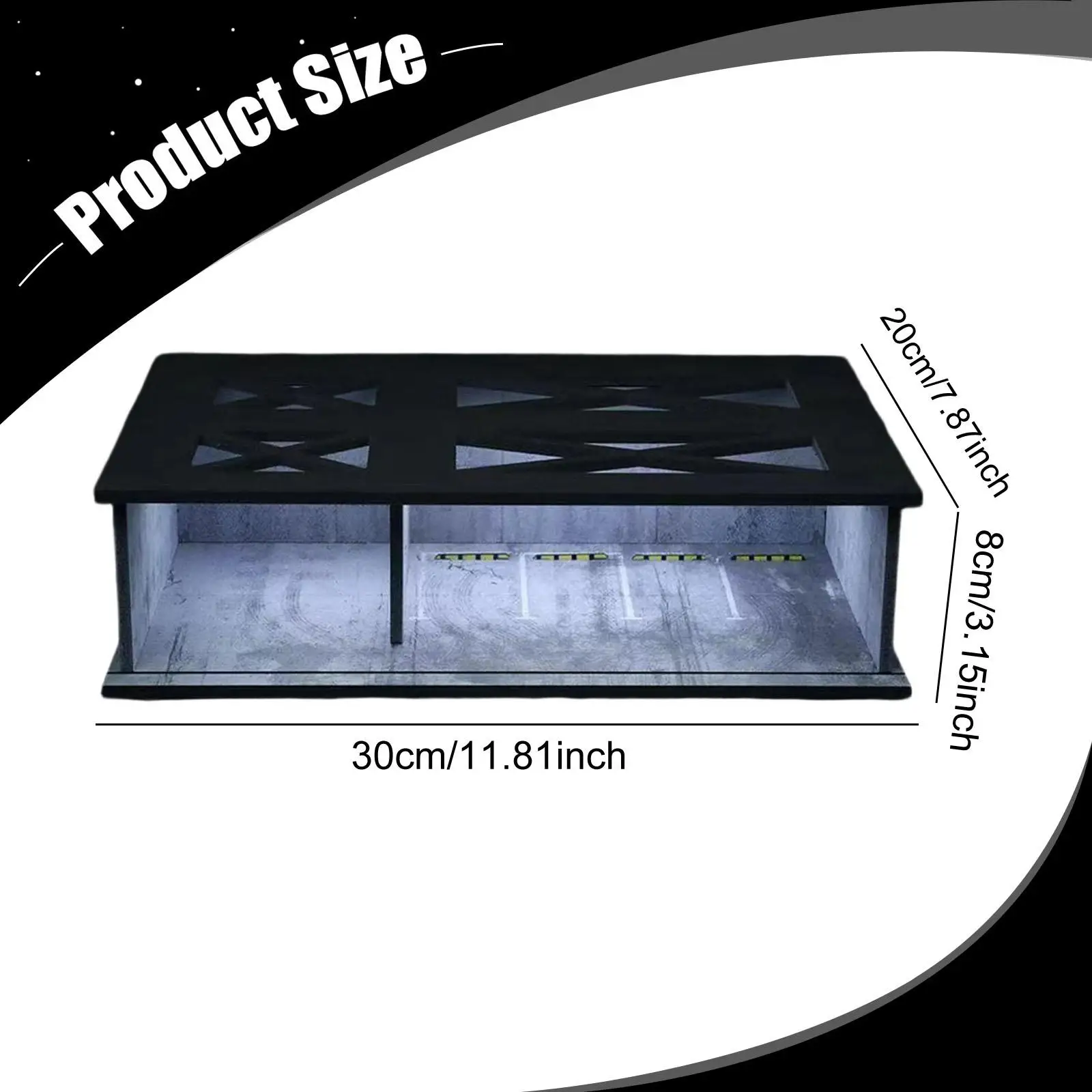 Vetrina per modello di auto in scala 1/64 Vetrina per layout da collezione Decorazione per desktop