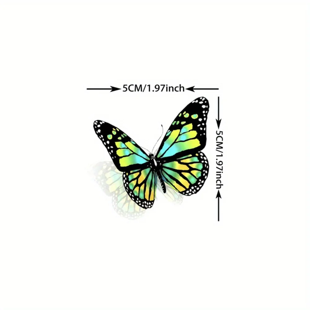 81 Sheets Colorful Butterfly Temporary Tattoos Suitable for Women Watercolor 3D Butterfly Long Lasting Temporary Tattoo Stickers