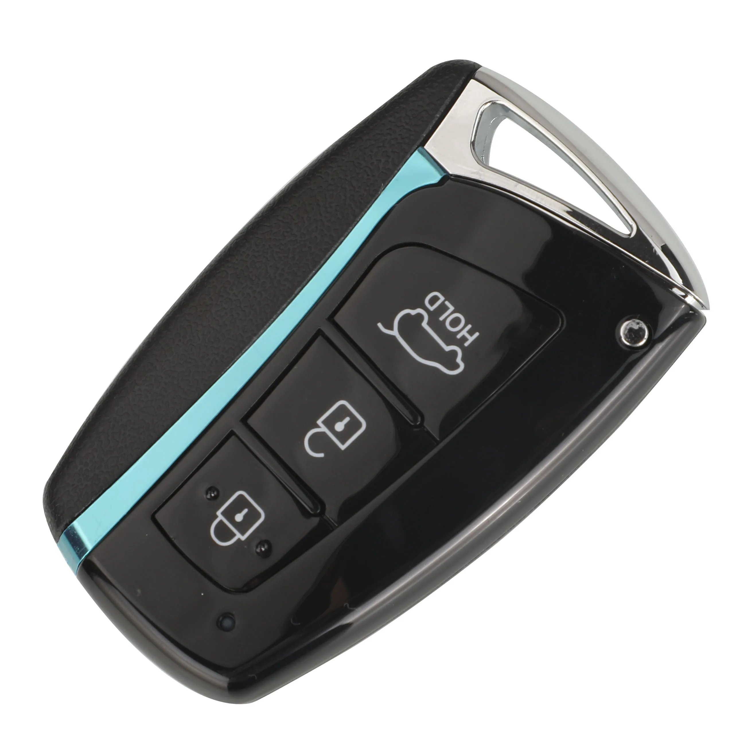 Jingyuqin 3/4 Bottoni Custodia Chiave Intelligente di Alta Qualità Per Hyundai Genesis Santa Fe Equus Azera Chiave di Controllo Remoto Borsette Smart Fob