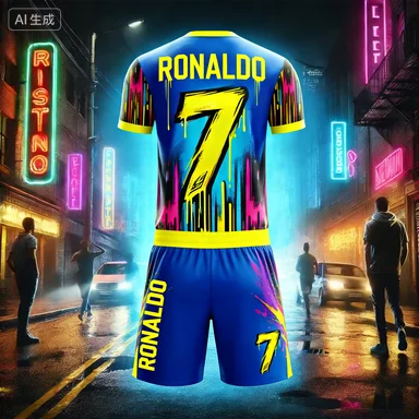 

2026 Fashion Cristiano Ronaldo Football Jersey for Fans 3D Printed Limited Top Mens Sportswear Casual Breathable Top Set