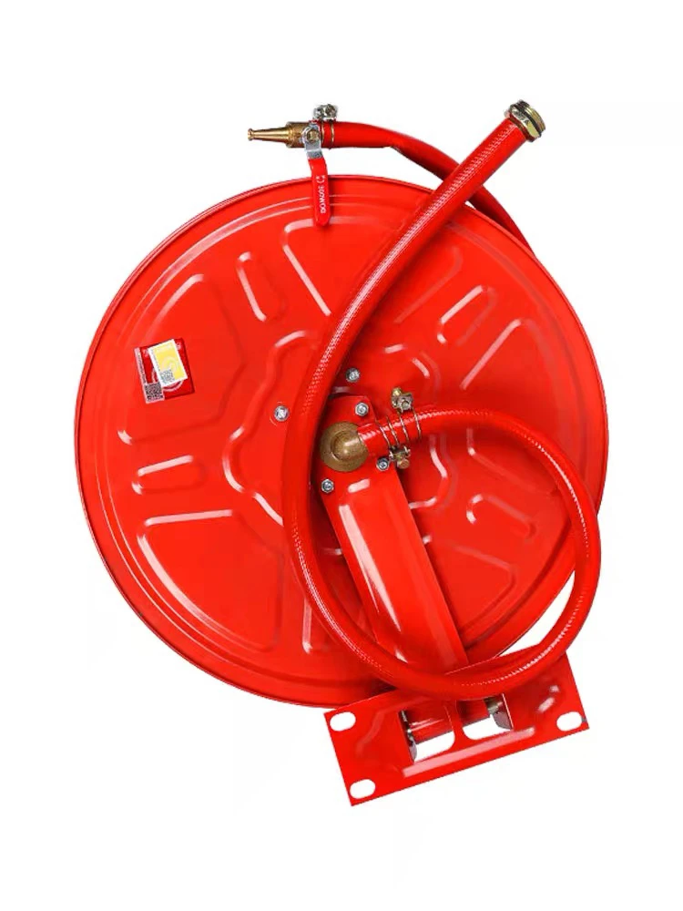 

Fire hose reel national standard durable hose 20/25/30 meters water pipe self-rescue reel accessories water gun head equipment