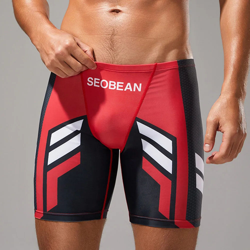 For Summer Beach Beach Shorts Bathing Suit Beach Vacation M Red Anti-Hemming Pants Brand New Condition Long Swimwear