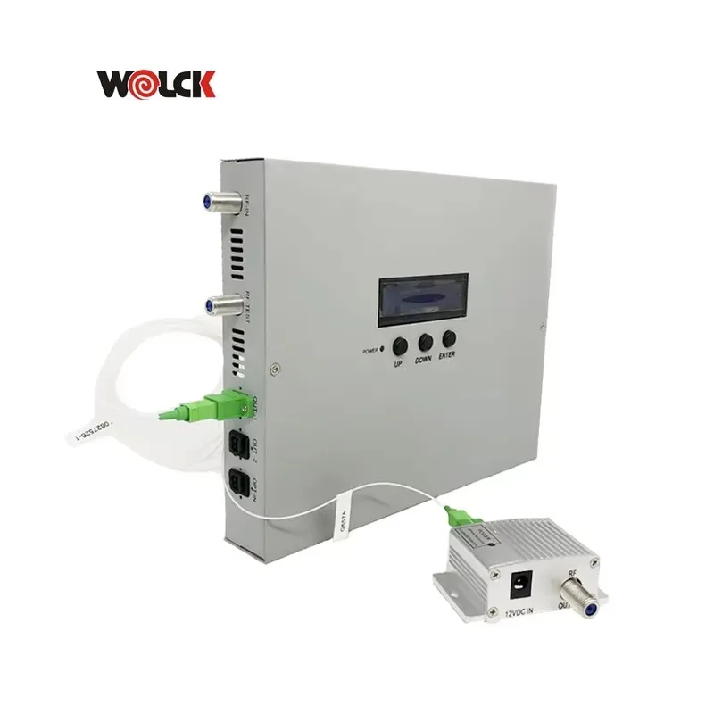 Hot Sale Wolck Manufacturer Cable CATV 1310/1550nm 10dBm 10KM Mini Optical Transmitter