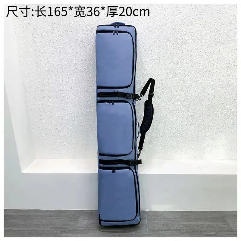 Dry Wet Separation Ski Board Backpack Luggage Wheel Mounted Shoulder Ski Equipment Bag Checked Baggage Outdoor Travel Bag view 2