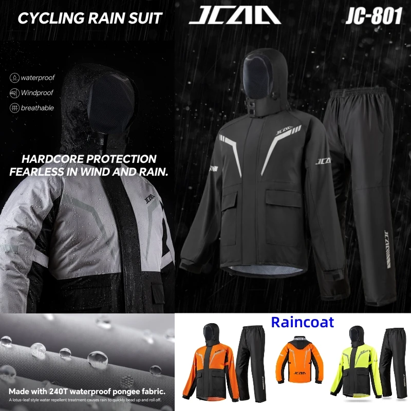 

Удобный и дышащий плащ, мотоциклетная куртка-дождевик, комплект брюк, водонепроницаемый велосипед унисекс, мужское и женское снаряжение для верховой езды на дождливый день