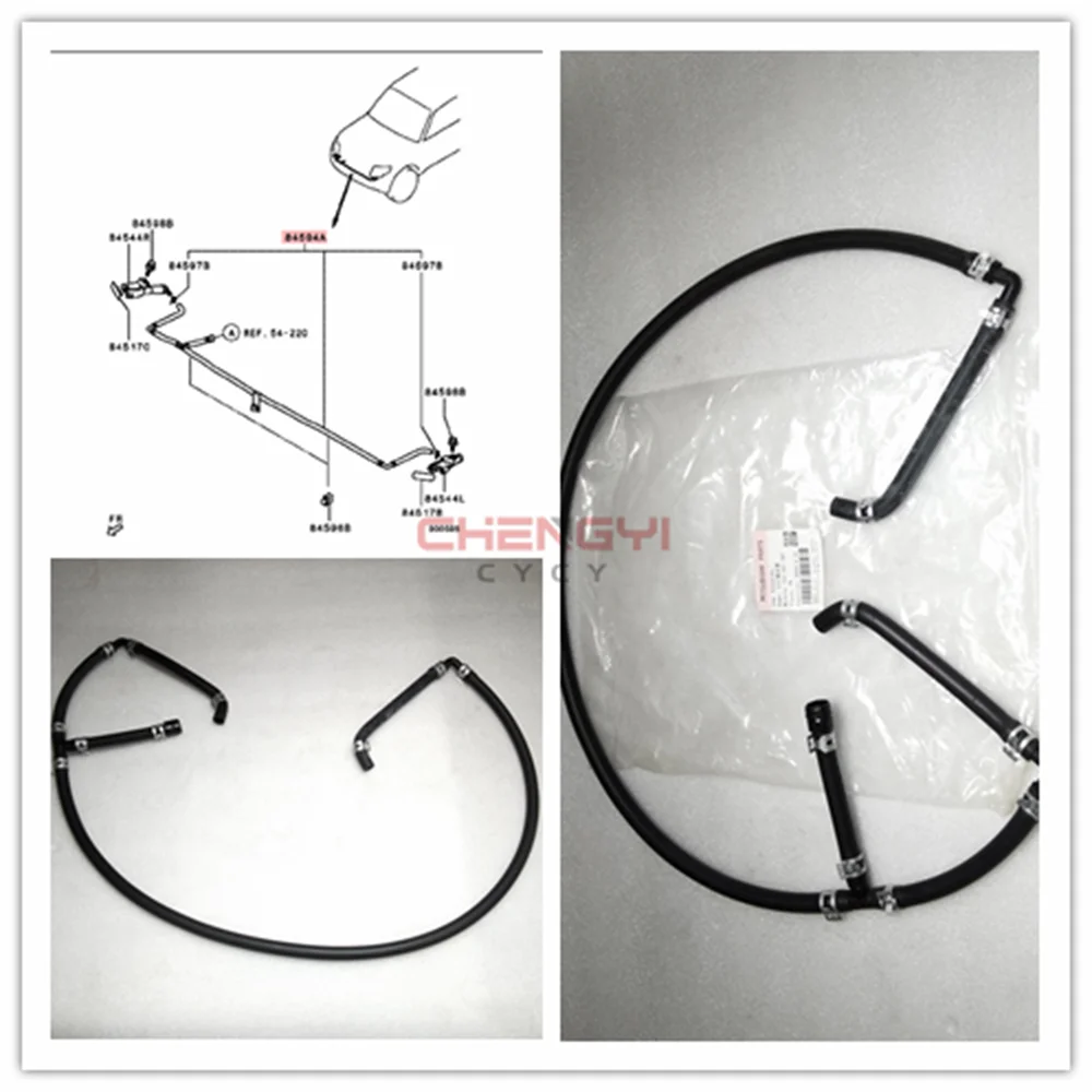 8264A189 Headlamp Washer Hose Assy Fit for Montero No Nozzle or Motor In Set for Pajero IV 4th V88W V93W V97W V98W  2007-2021