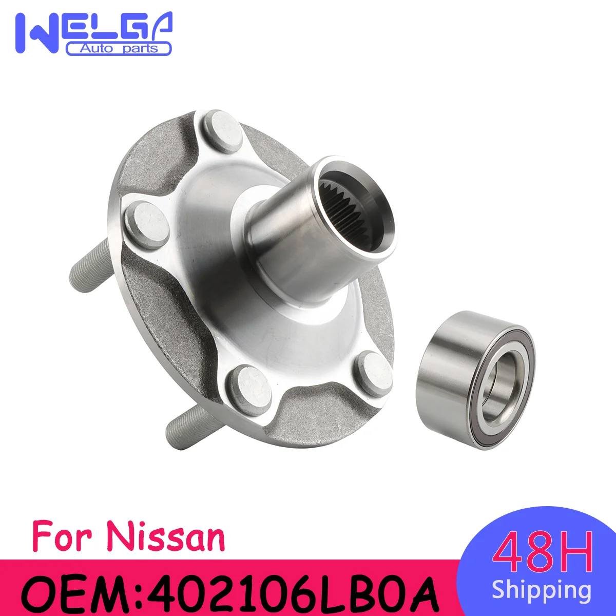 

2pcs 402026LA0A 402106LB0A Front Wheel Hub Bearing Assembly For Nissan Kicks 2021 2022 2023 2024 For Nissan Sentra 2020-2024
