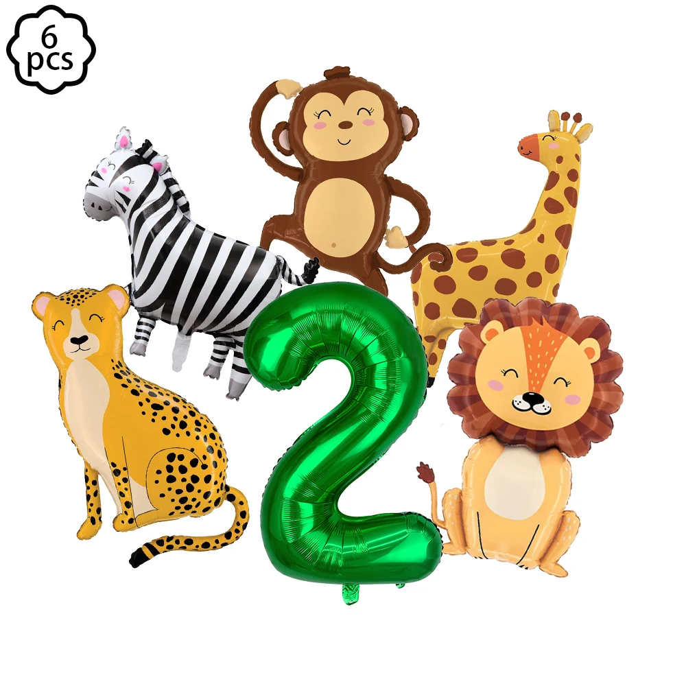 jungle animals balloon jungle Safari party banner decor kids Jungle Wild One birthday decor Jungle Animals Birthday Decor banner - view 3