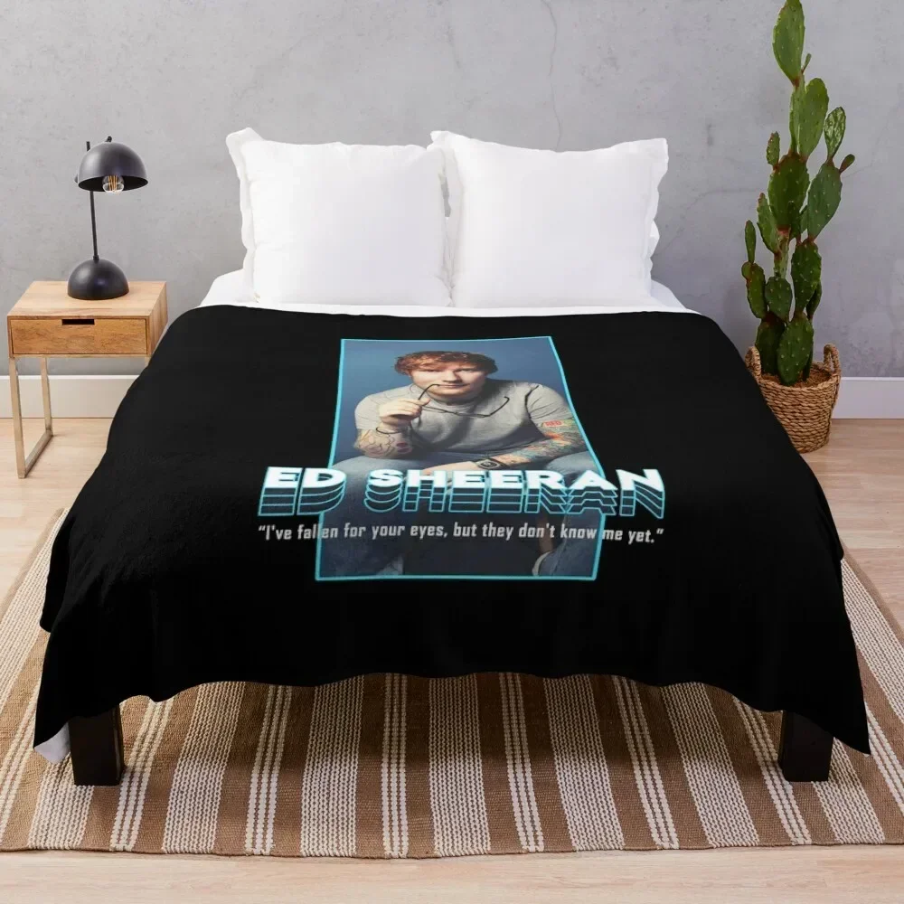 

best singer t shirt Ed Sheeran Throw Blanket Warm For Sofa Thin Thermal Blankets