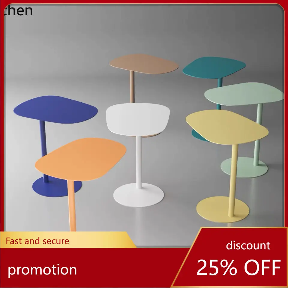 

CZ Iron Art Sofa Side Table Bedside StorageMini Small Coffee Table Creative Balcony Table