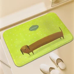 Anti-slip Dachshunds Carpet Entrance Door Mats Bedside Mat Absorbent Bathroom Rug Kitchen Decoration Doormats Welcome Home Rugs