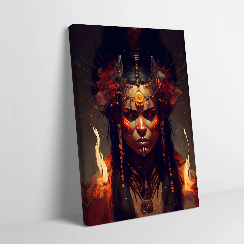 Native American Portrait 6 Printing Poster Pictures Wall Art Canvas Painting Gift for Interior Decoration Gaming Bathroom Decor