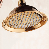 Stainless steel Gold Rainfall Shower Head Shower Faucet Head Bathroom Replace Rain Showerhead Antique Brass Showerhead Accessory