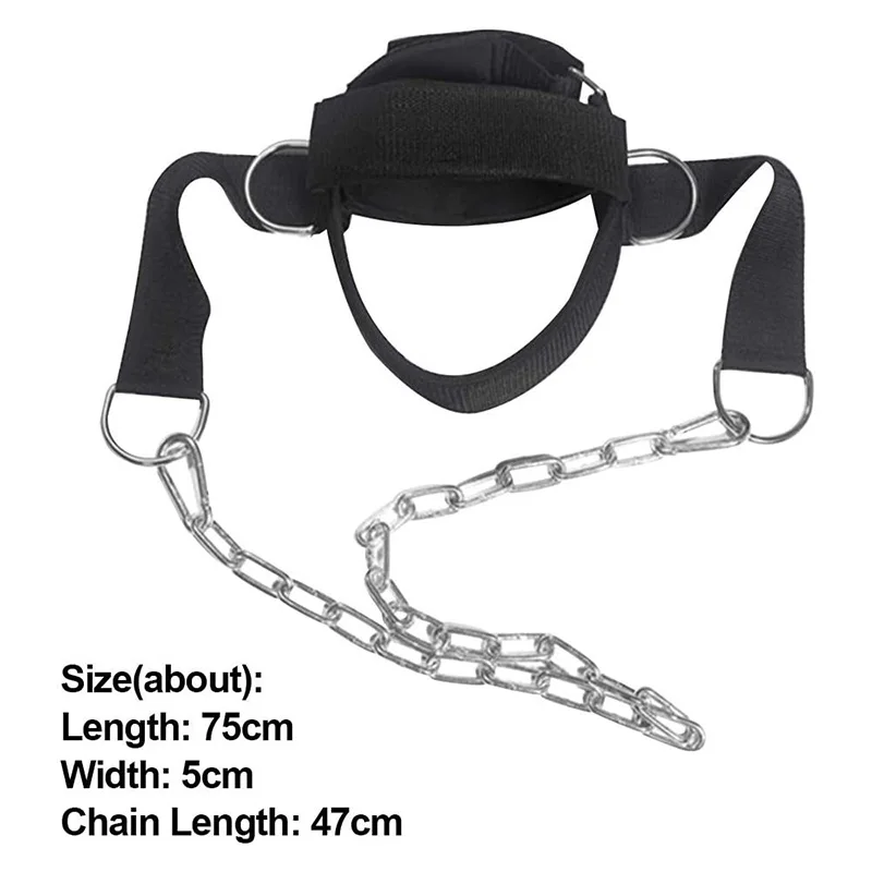 Head Neck Training Head Harness Body Strengh Adjustable Exercise Strap Neck Muscle Power Training Gym Fitness Weight Bearing Cap