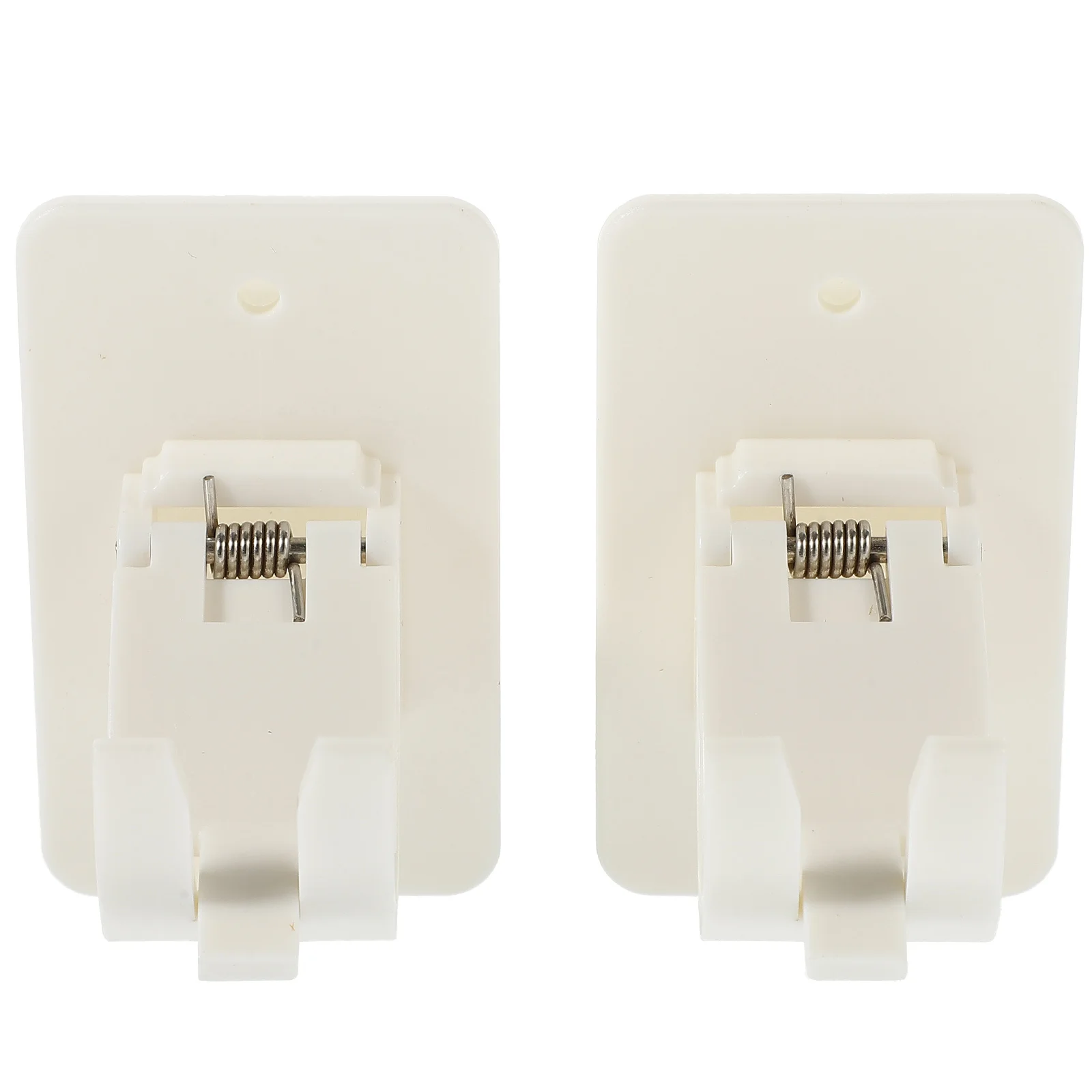 

2Set No Drill Curtain Rod Holder Adhesive Bracket for Shower Towel Clothes Rod Support Modern Simple Style Nail Free Wall Mount