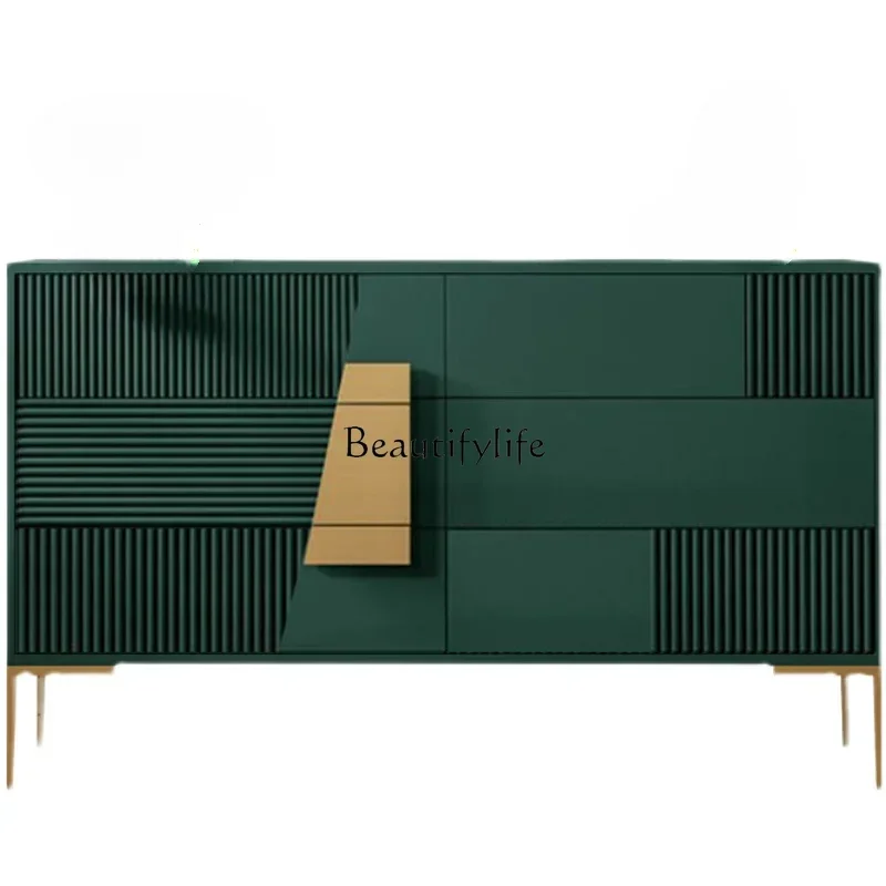 

FG6Italian six-chest cabinet light luxury entrance integrated solid wood drawer locker