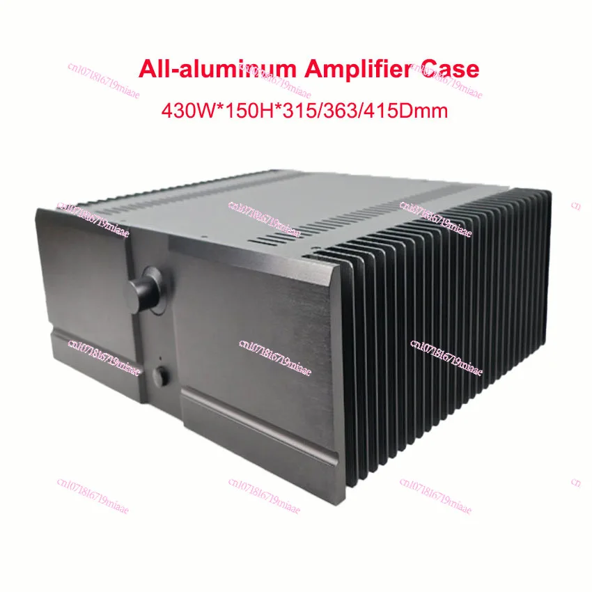 All Aluminum Power Amplifier Enclosure Case 430*150*315/363/415mm Class A Amplifier Chassis Diy Audio Accessories