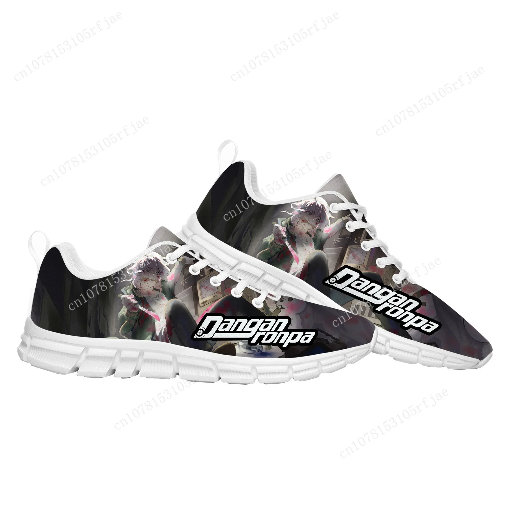 Cartoon Game Danganronpa Komaeda Sports Shoes High Quality Mens Womens Teenager Children Sneaker Tailor Made Couple Built Shoes