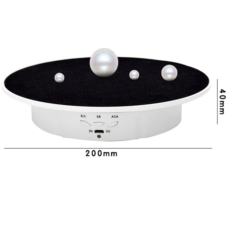 Rechargeable Automatic Revolve Live Jewelry Artifacts Video Electric Rotational Table Panoramic Display Table Easy To Use E