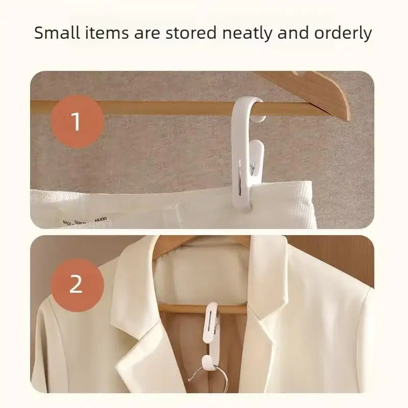 10pcs Multi-Purpose Hanging Clips Hooks Portable Plastic Clamps For Home Kitchen Bathroom Towel Curtain Storage Supplies