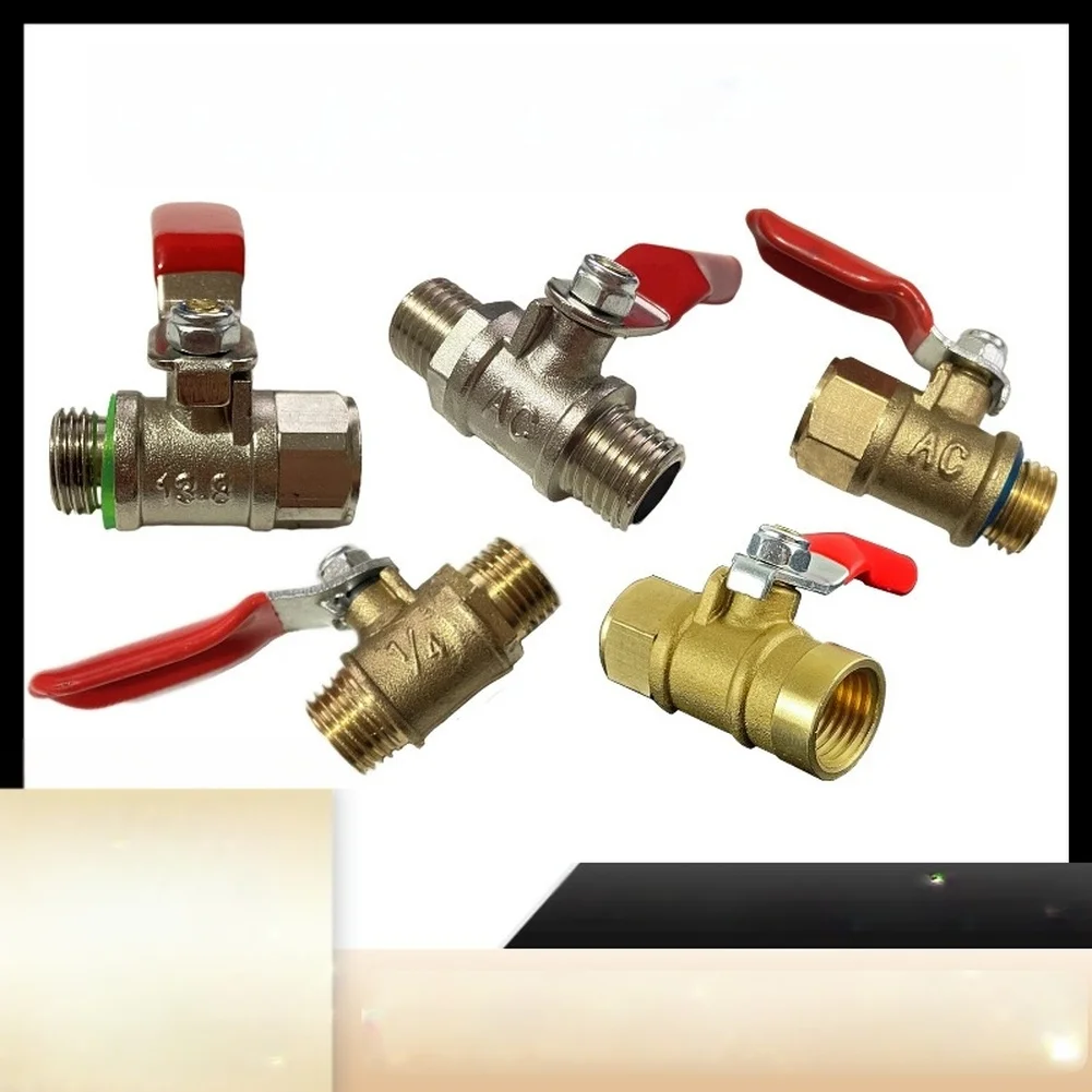 Manual Copper Ball Valve Switch for High Pressure Plunger Pump with compact footprint and thread options for agricultural tasks