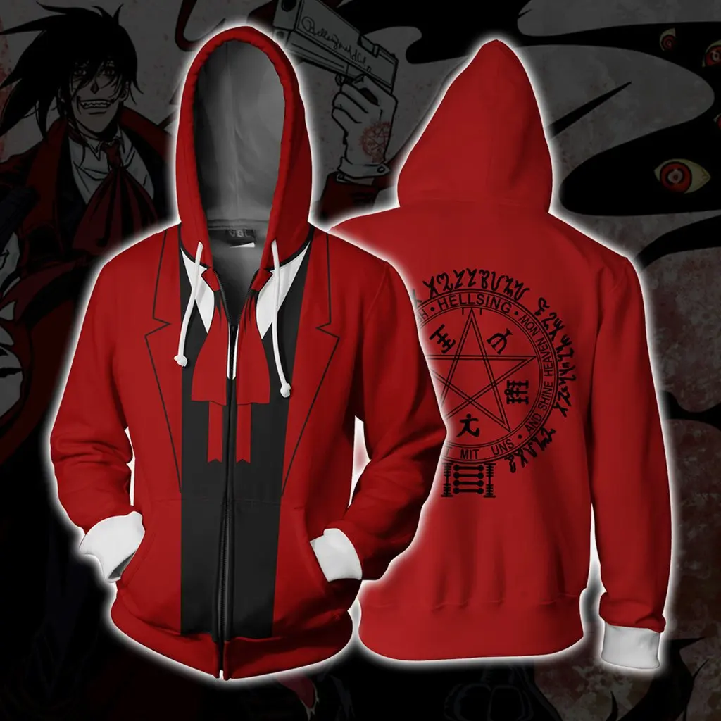 Anime Edward Hoodie  Elric Cosplay Jacket Anime Polyester Casual Coat Cosplay Costumes Sportswear custom custom size