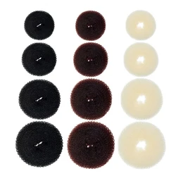 1 unidad S M L negro/marrón/Marfil máquina mágica para hacer moños Donut Bagel para herramientas para el cabello horquilla accesorios para el cabello para mujeres trenzas de estilismo