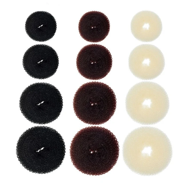 1Pc S M L Black/Brown/Ivory Magic Hair Bun Maker Donut Bagel For Hair Tools Hairpin Akcesoria do włosów dla kobiet Stylizacja warkoczy