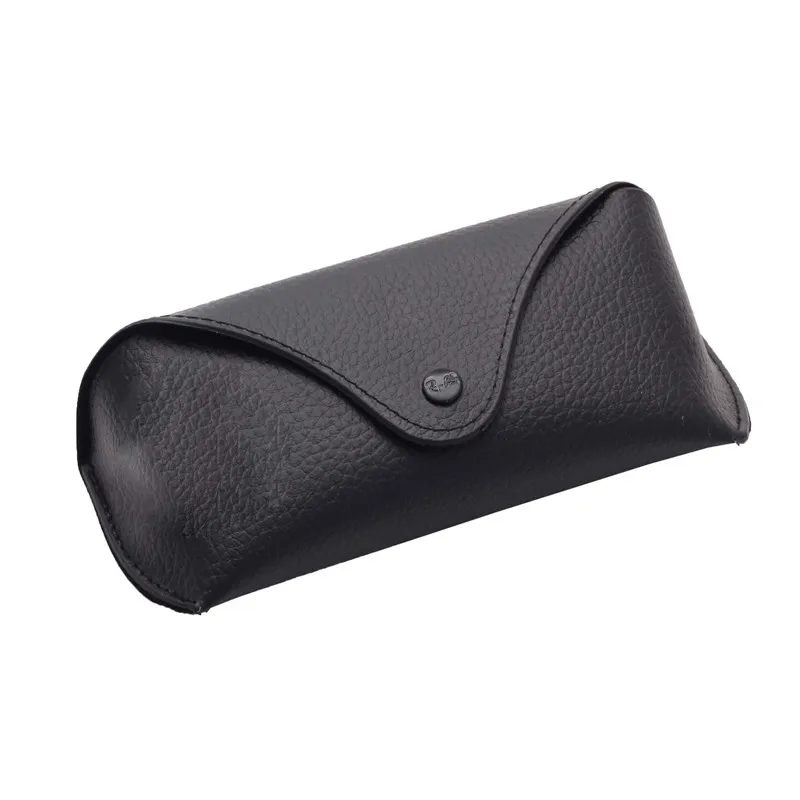 Black Pressure-resistant Portable Fashion PU Sunglasses Box Simple Fashion Leather Snap Sunglasses Box Wholesale of new models