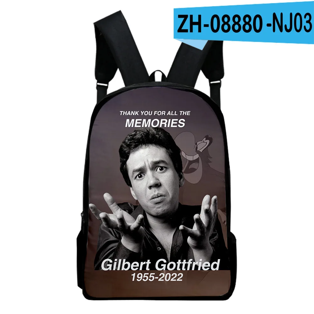 Classic Popular Gilbert GOttfried Notebook Backpacks pupil School Bags 3D Print Oxford Waterproof Boys/Girls Laptop Backpacks