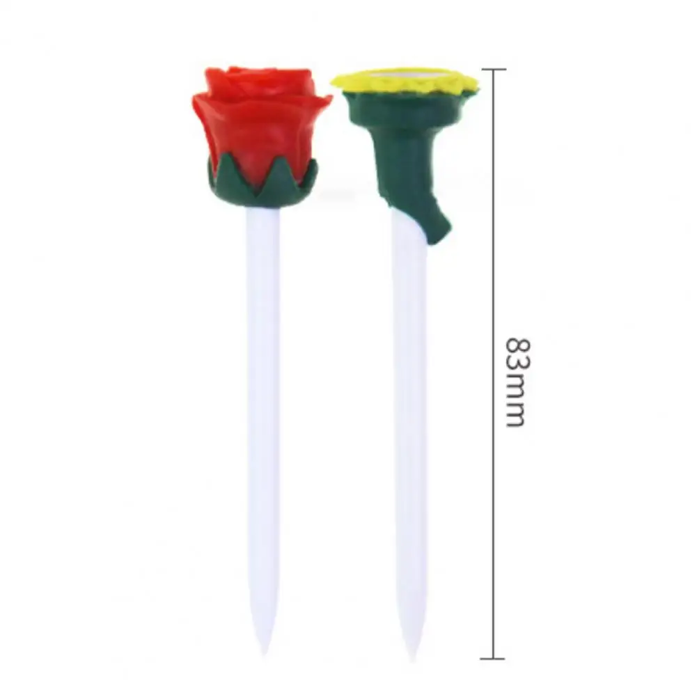 6Pcs Golf Tees Pineapple Banana Flower Shape Golf Training Tees Fruit Shape Rubber Golf Tees Golf Supplies