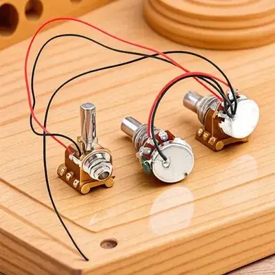 

1Set Durable Bass Preamp Wiring Circuit Practical Bass Guitar Active Circuit Replacement Guitar Parts Accessories