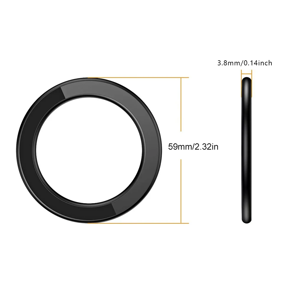 

Magnetic Ring Phone Bracket Zinc Alloy Circular Sticker Phone Holder Mirror Car Interior Kitchen for iPhone 14 13 12